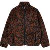Carhartt WIP FW24 Толстовка Jebson Мягкая Удобная Леопардовый Принт Воротник-стойка Молния Длинный рукав Пониженная линия плеча Флисовая куртка CHXJKI032321N