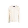 Polo Solid Color Crew Neck Pullover Sweater Men Sweater Ivory 710909196-001