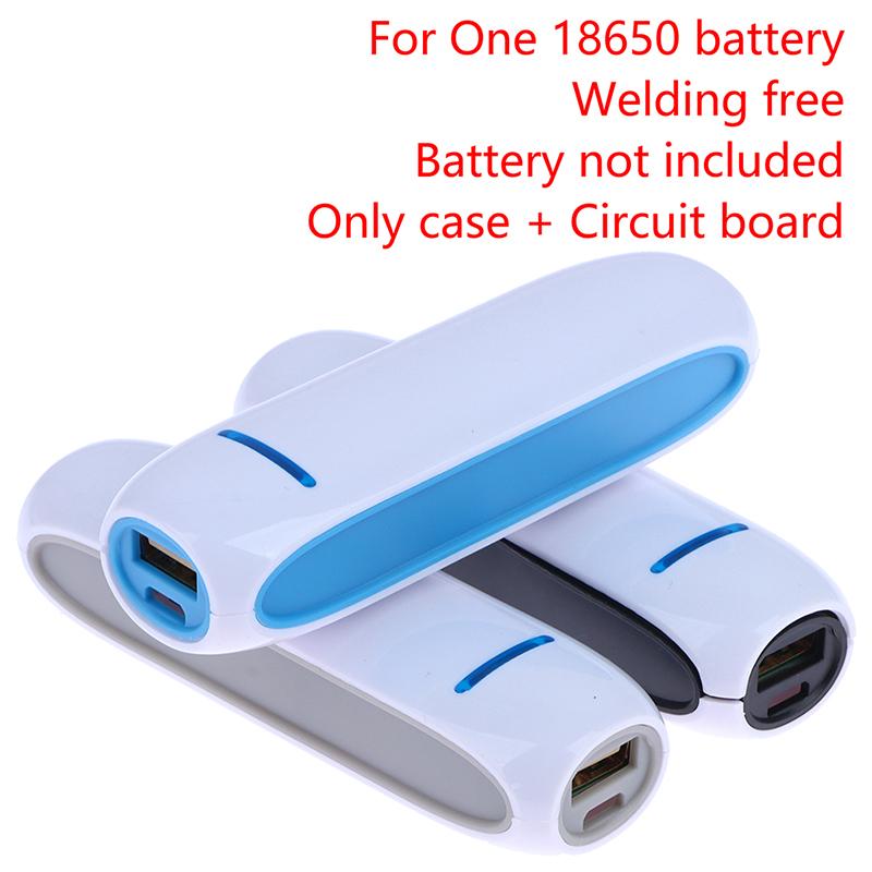 1 шт. Зарядное устройство для аккумуляторов 18650, корпус Power Bank, универсальный USB 5 В, комплект для сборки DIY для мобильного телефона (аккумулятор не входит в комплект)