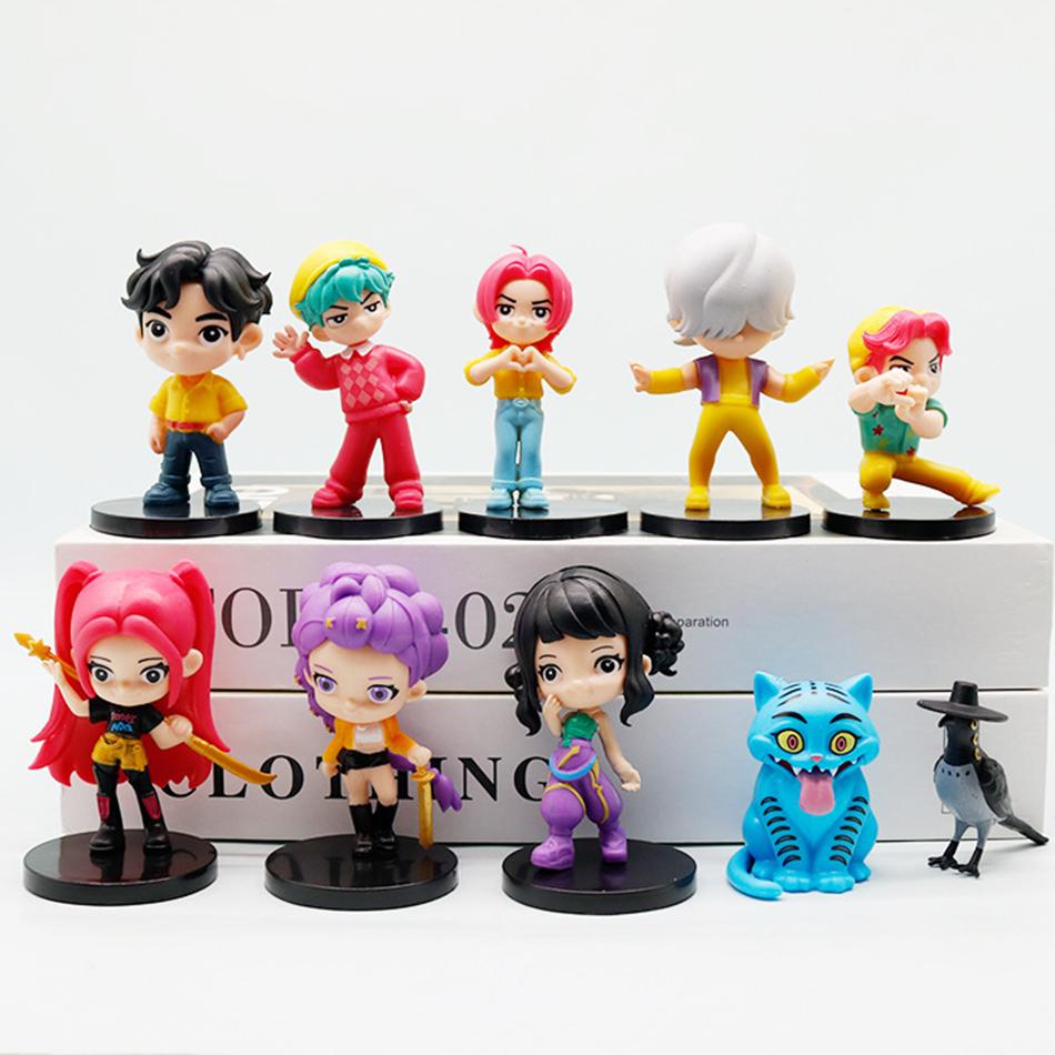 New Kpop Devil Hunter Rumi Zoey Mira Saja Boys Anime Girls/Boys Group Collection Desktop Trinkets Childrens Gifts Boxed
