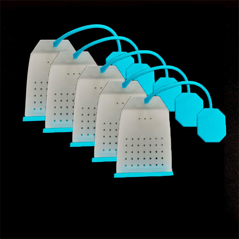 5Pcs Silicone Tea Infuser Bag Reusable Safe Loose Leaf Tea Bags Strainer Filter for Tea Drinker Utensils Tea Tools Kitchen Tools