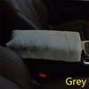 Padding Protective Rex Rabbit Hair Fur Console Box Mat Arm Rest Cover Cushion Case Car Armrest Pad