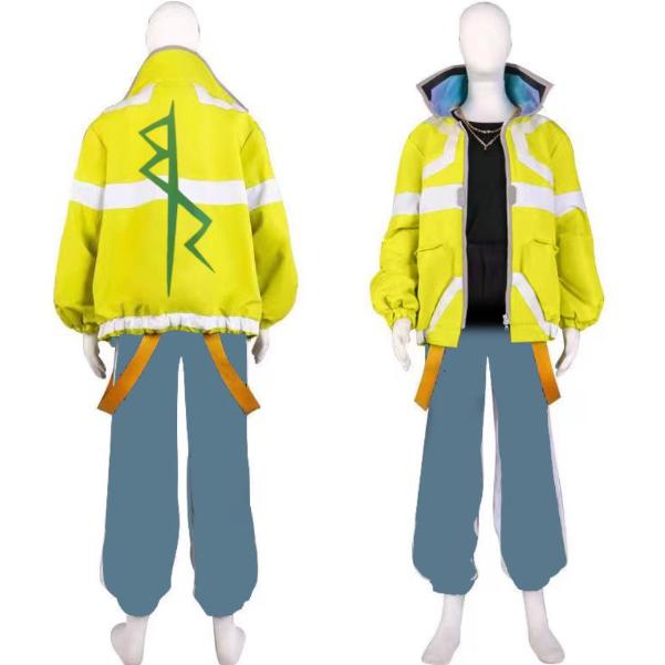 Киберпанк Edgerunners Игра Аниме Дэвид Мартинес Косплей Костюм Стенд Воротник Куртка Толстовка Повседневная Одежда Хэллоуин