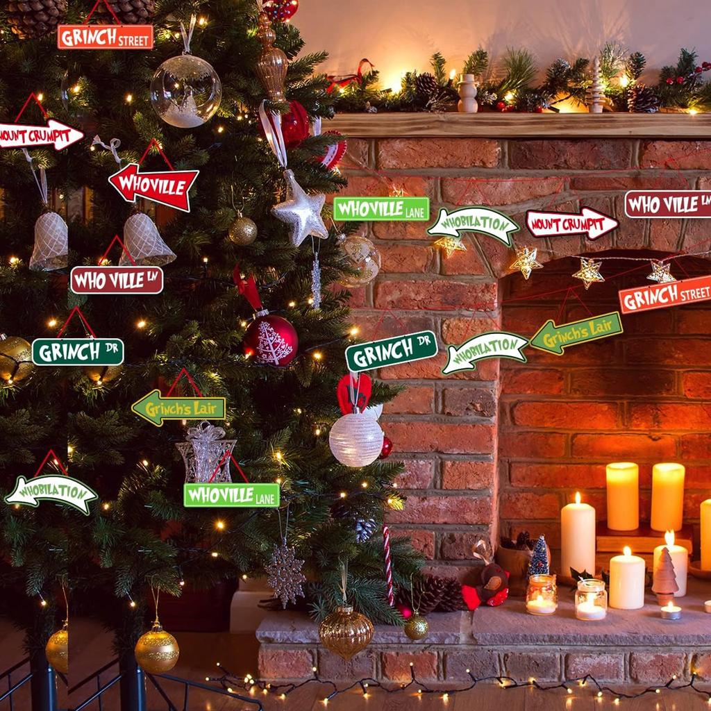 Christmas Tree Decorations - 16Pcs Christmas Tree Hanging Ornament Holiday Xmas Ornaments Christmas Decorations Decor Home Indoors