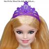 Пластиковый головной убор для вечеринки, модный головной убор для куклы, детский подарок, детский подарок для куклы 30 см, для куклы 1/6
