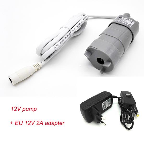 High Quality Hot Salable 12V DC 1.2A 5M 600L/H 6-12V For solar Aquarium Three wire Micro Submersible Motor Water Pump