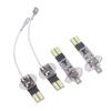 2 шт. светодиодные лампы H3 H1 для противотуманных фар 24 SMD белые 12 В светодиодная противотуманная фара ходовой огонь