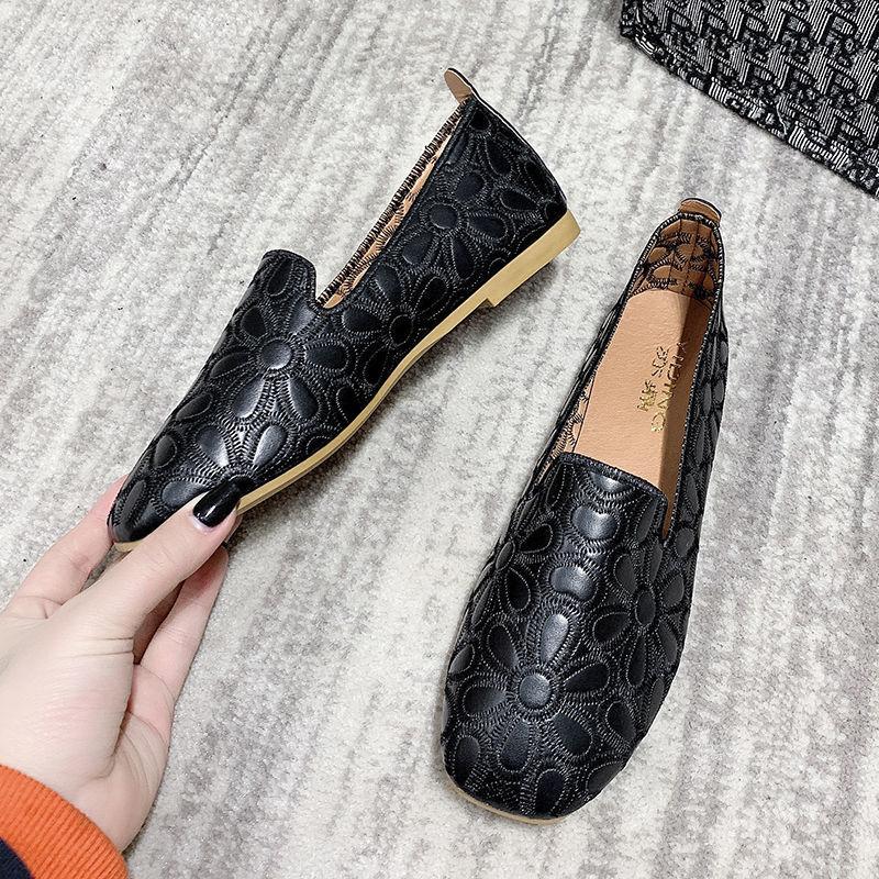 Летние дышащие женские повседневные туфли с плоской подошвой, большие размеры, нескользящие, легкие женские прогулочные туфли