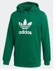 Adidas Originals TREFOIL French Terry Fleece Size O Dark Green HOODIE, Sweatshirt, (177-183cm), FTR07,