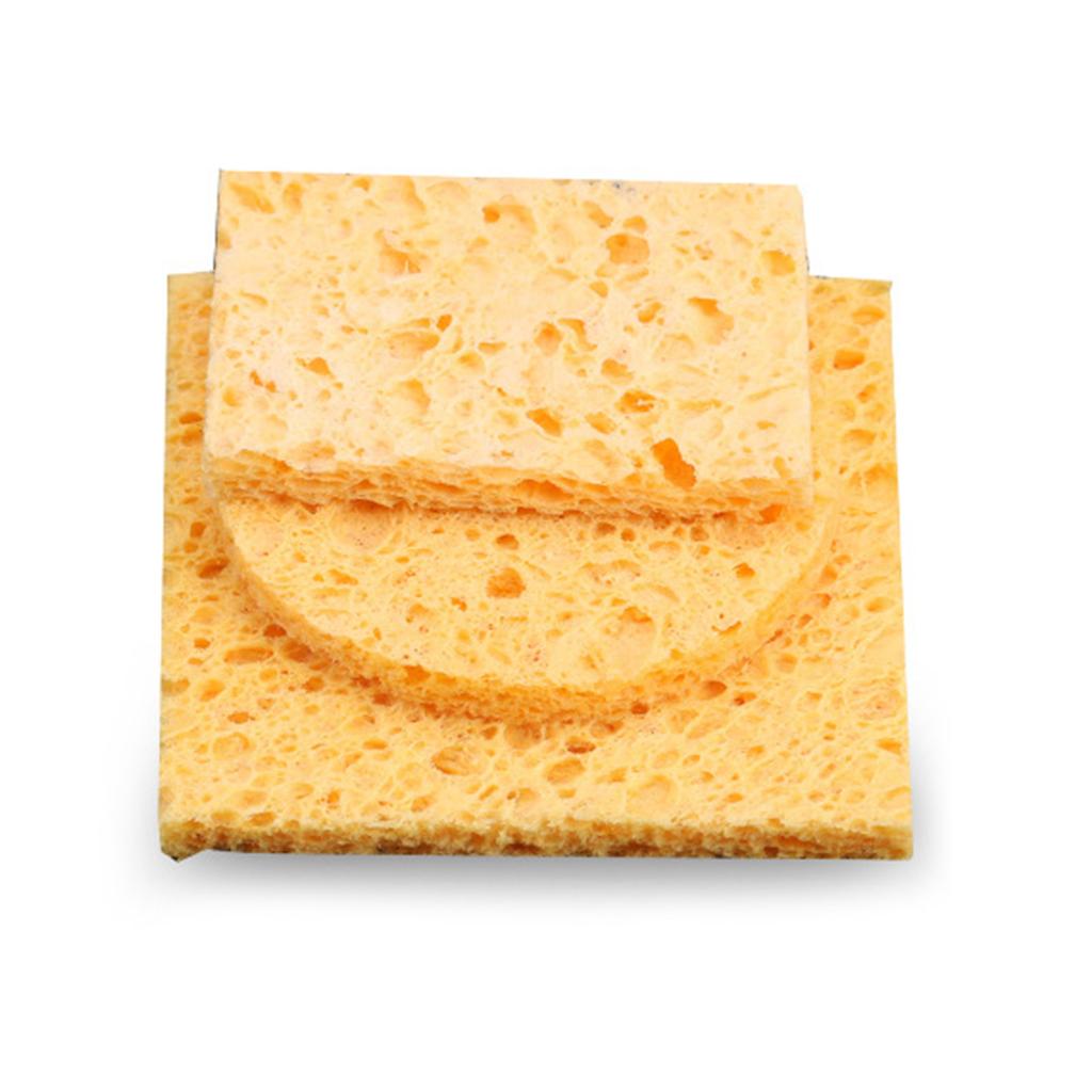 5 шт. губка для чистки головки электрического паяльника, высокая термостойкость, удаление олова, вспомогательный инструмент для сварки