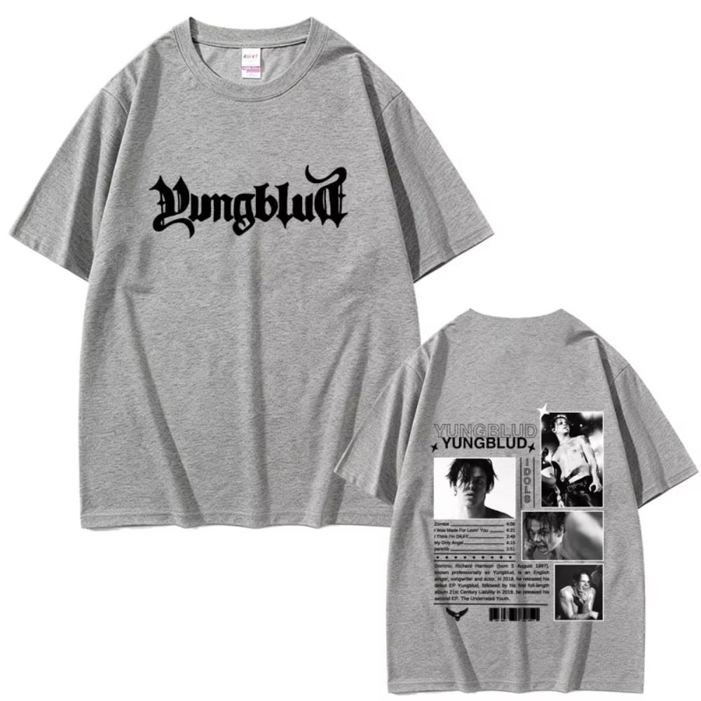 Yungblud IDOLS Tour 2025 Графические футболки Мужские Женские Мода Хип-хоп Готика Уличная одежда Мужские Повседневные Мягкий Хлопок Оверсайз Футболки