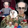 Straight Curly Old Man Bald Head Wigs Anime Halloween Balding Wig  Adult Kids