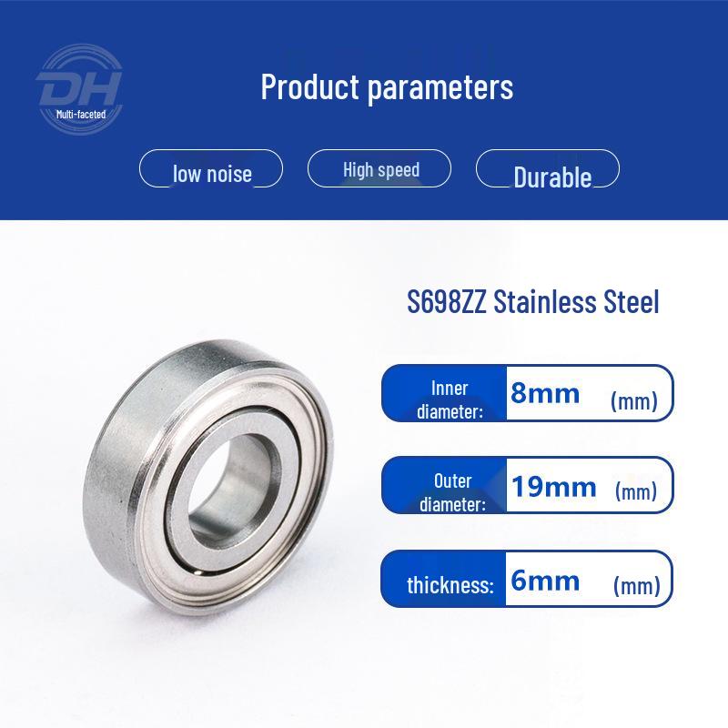 Stainless Steel Miniature Bearings: S6900ZZ, S6901ZZ, S6902ZZ, S694ZZ, S695ZZ, S696ZZ
