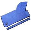 Fiber Pet Water Absorbent Bathrobe Dog Wearable Hooded Drying Bath Towel with BeltXL