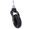 Trolley Front Wheel 6in Replacement TPE Rubber Non Slip Solid for Castor 75KG Load