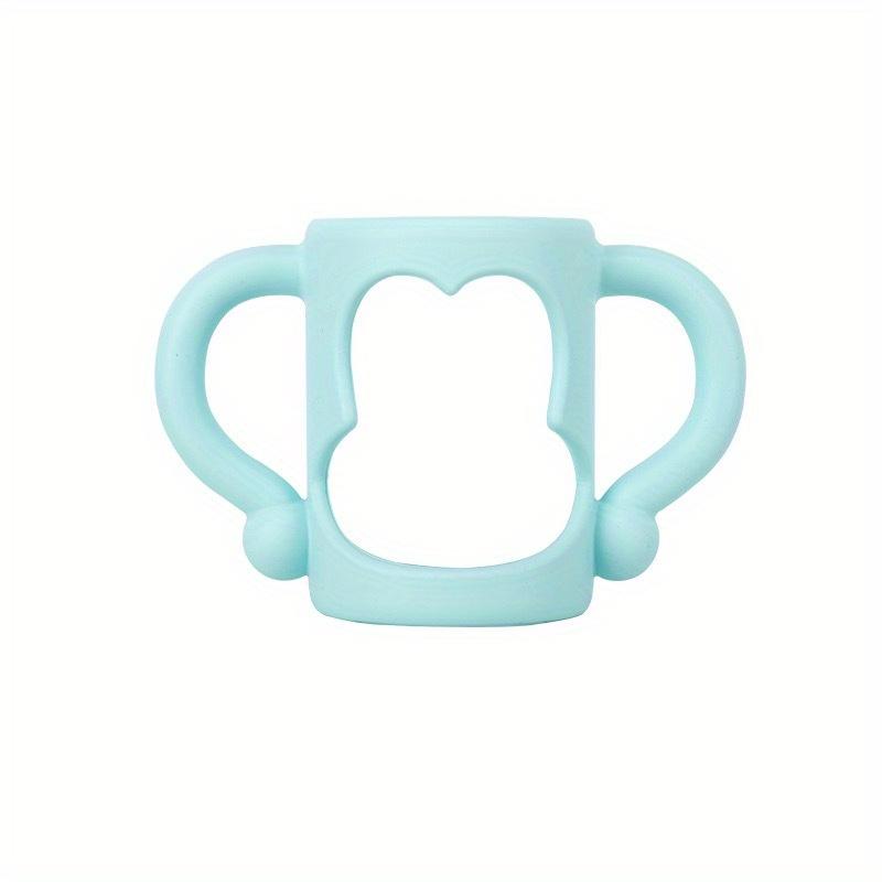 Baby Bottle Handles, Durable Food Grade Silicone Transitional Sippy Cup Handle Grip for Wide-Neck Baby Bottles