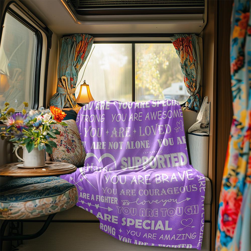 Heartfelt Messages Of Support And Encouragement Blanketcustomize Your Name Lightweight Comfortable And Stylish Blanket For Travel Bed Home Chair