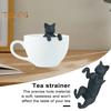Silicone Cat Tea Infuser Hassle-Free Brewing Dishwasher Safe Cute Portable Loose Leaf Tea Strainer Teapot Kitchen Accessories