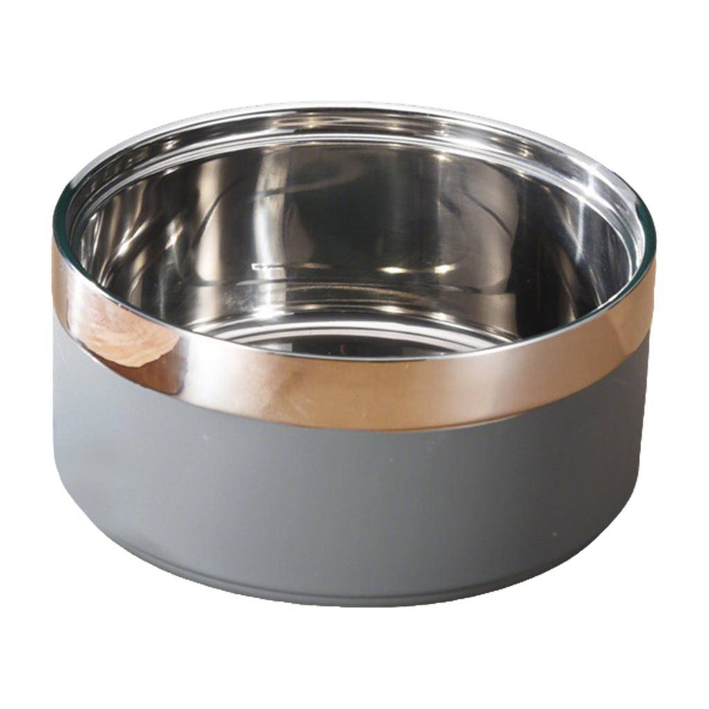 Double-layer Stainless Steel Dog Bowl, Non-, -tipping, Large Capacity Pet Bowl, Feeding Bowl For Cats, Water Bowl, Food Bowl For Dogs.