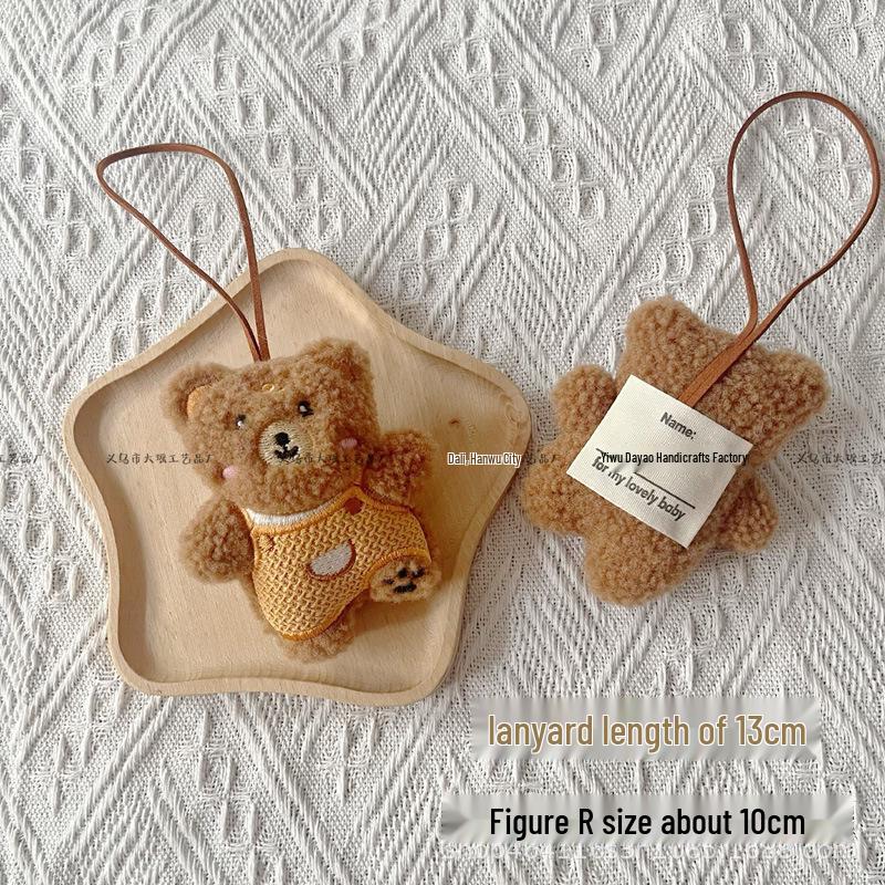 Adorable Miu-style Rabbit & Bear Bag Charm: Cute Girly Decoration & Creative Student Gift