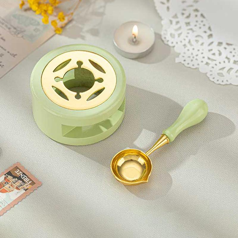 Набор для сургуча, деревянная печь для плавления воска, печь с нагревательной ложкой, нагреватель для плавления восковых шариков, принадлежности для печати на воске