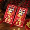 6pcs Chinese Style 3D New Year Money Pocket Traditional Good Luck Red Packet  Wedding Birthday