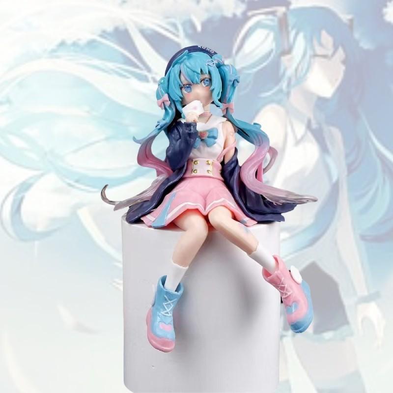 Hatsune Miku Pvc Figure Model 14.5cm Cute Anime Character Decoration Gift