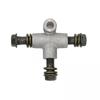 Metal T Shape Brake Line Tee Female Coupling Three Way Connector Car Brake Tube Fitting for ATV Go Kart Hydraulic System