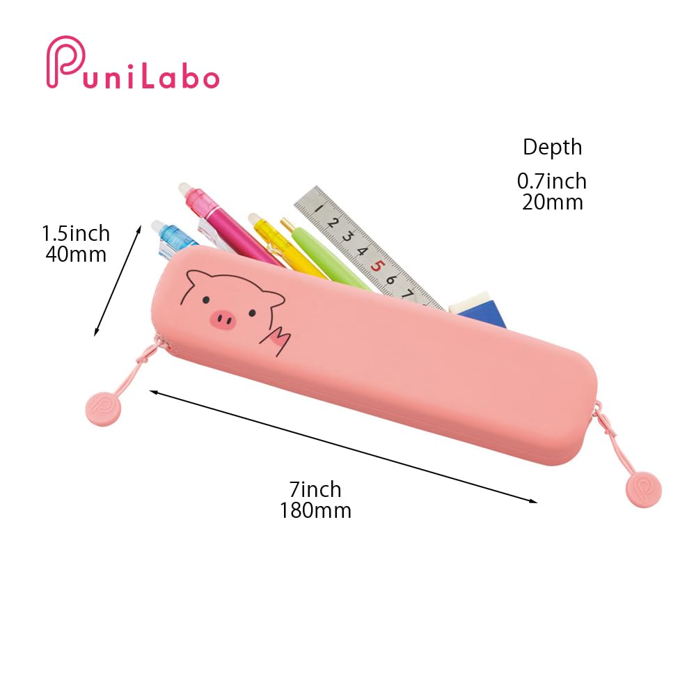 LIHIT LAB Slim Zipper Pouch Punilabo Shiba Inu A7717-2