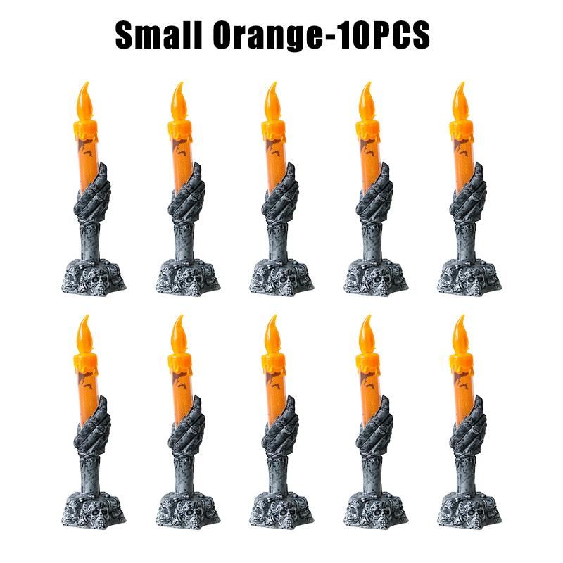 Halloween Witch Finger Skull LED Glowing Candle Light Bar KTV Party Decoration Prop Electronic Pumpkin Lamp