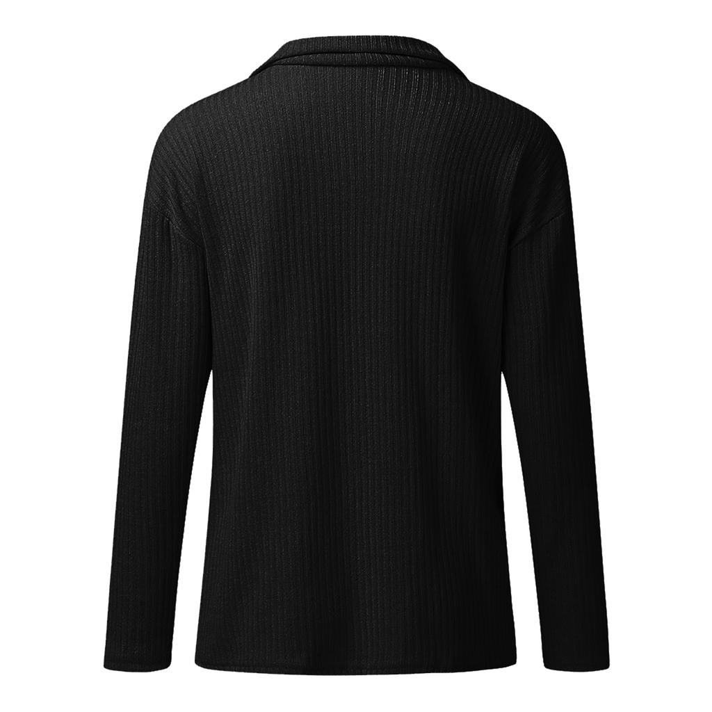 Женский осенне-зимний повседневный свободный однотонный вязаный свитер с длинными рукавами и воротником-стойкой, пуловер на полумолнии