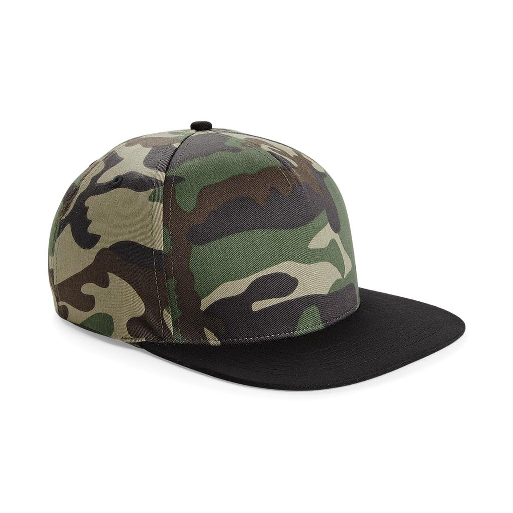 Beechfield Camouflage Retro Snapback Cap