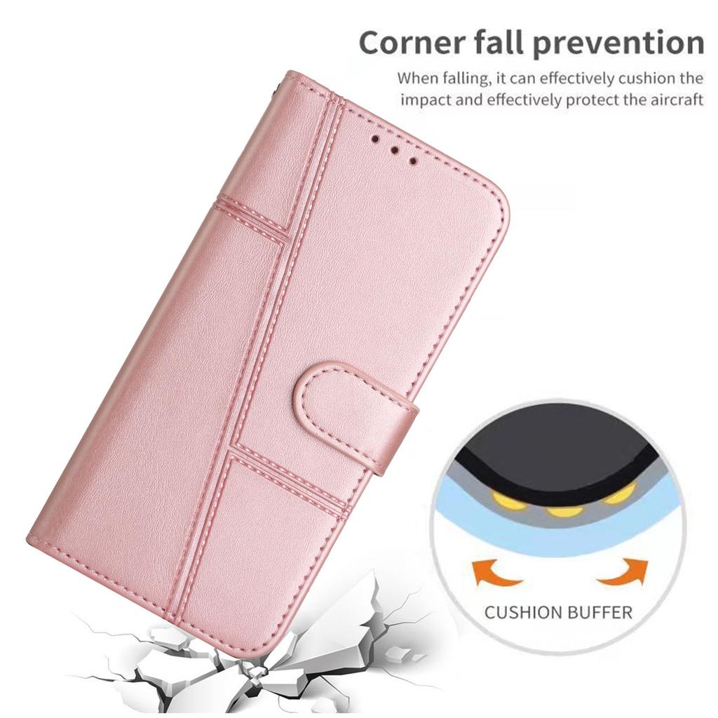 For Oppo Reno14 Pro 5G (Global) Leather Phone Case Foldable Stand Wallet Flip Cover with Strap