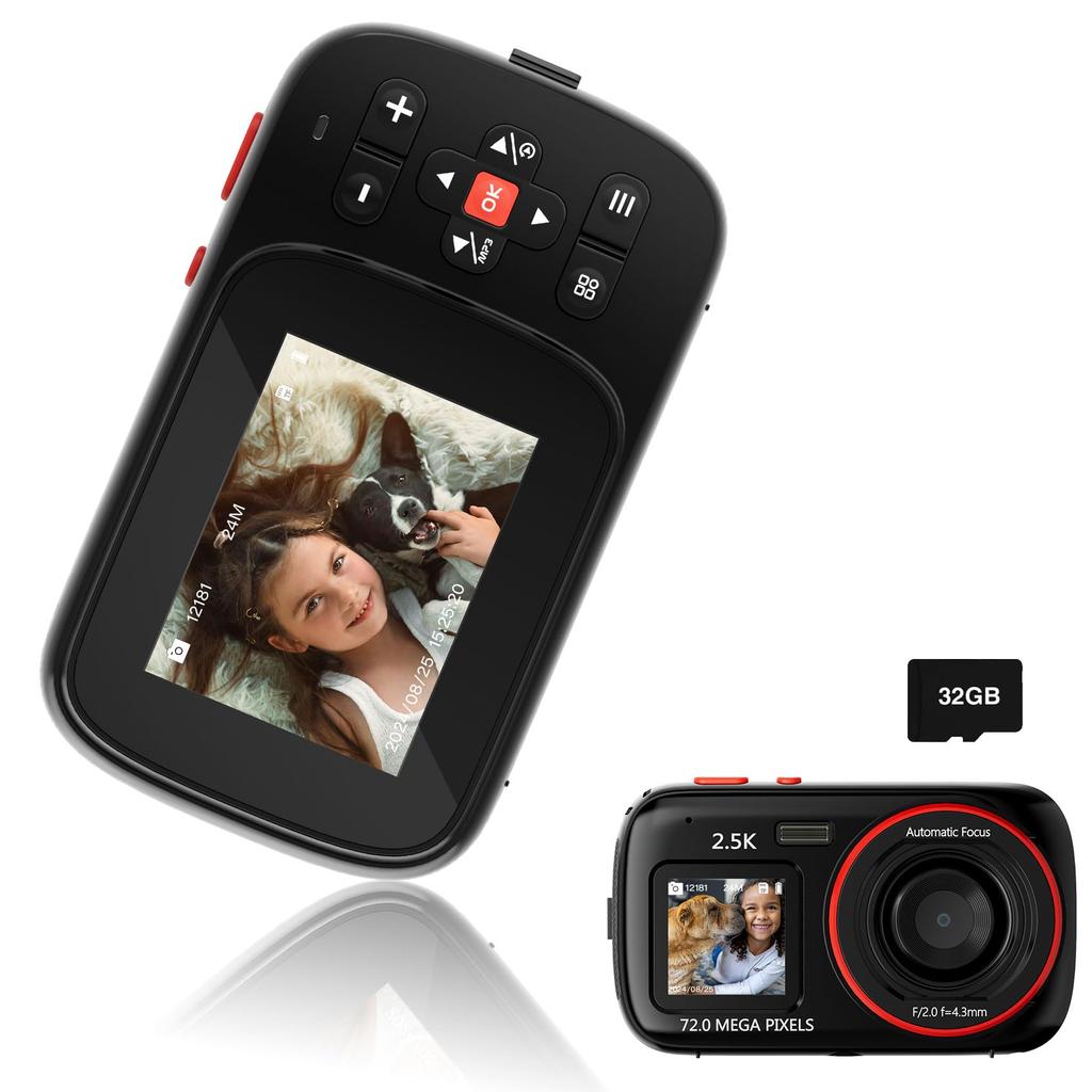 Цифровой Двойной Поддерживает 16x Детский Авто 32 ГБ SD Для Поступления в Школу Спортивных Дней Камера, Маленький, 1080P, Милый, Камера, Селфи, Легкий, 2,4 Дюйма, Зум,