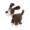 Dog Soft Plush Doll Toy Sound Function Bite Resistant Cute Expression Stuffed Animal Toy for Puppy
