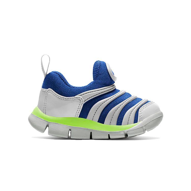 Nike Dynamo Free Comfortable Daily Non-Slip Shock Absorbing Wear-Resistant Low-Top Walking Shoes Baby Sneaker Gray Green Blue 343938-436
