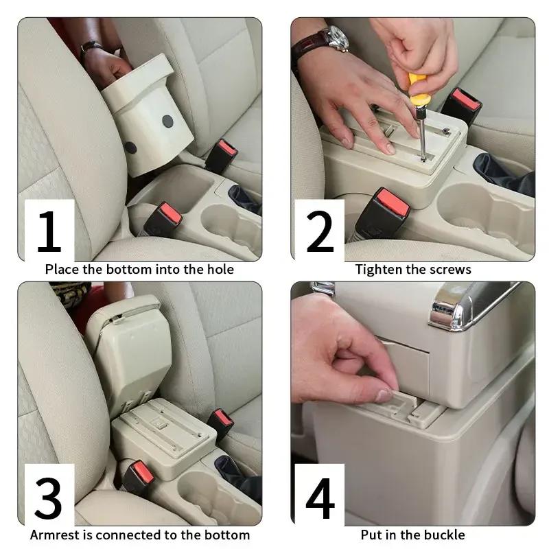 Armrest For Opel Corsa 2020-2025 For Corsa F Interior Center Console Storage Box Organizer 2021 2022 2023 2024 Car Accessories