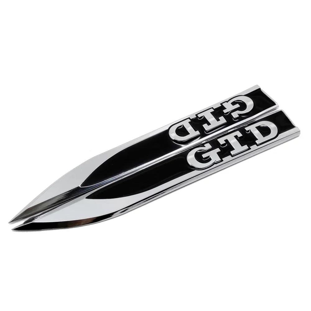BRP1 For VOLKSWAGEN VW GTI Metal Car Fender Side Emblem Sticker Rear Trunk Badge for Volkswagen VW GTD BORA GOLF JETTA MK4 PASSAT Pol oq2