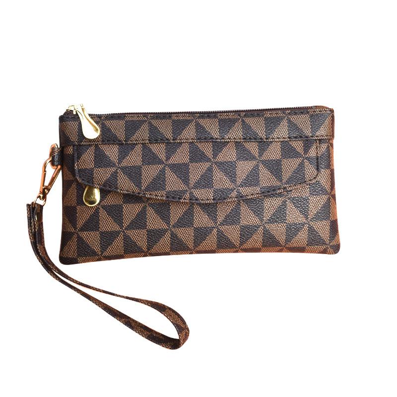 Женская клетчатая модная сумка кроссбоди, кошелек, держатель для карт, чехол для телефона