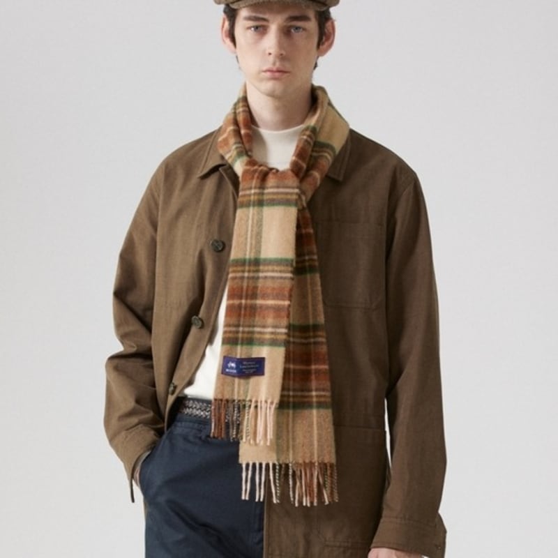 ABRAHAM MOON Шарф из мериносовой шерсти 25 см - Gresington Blush