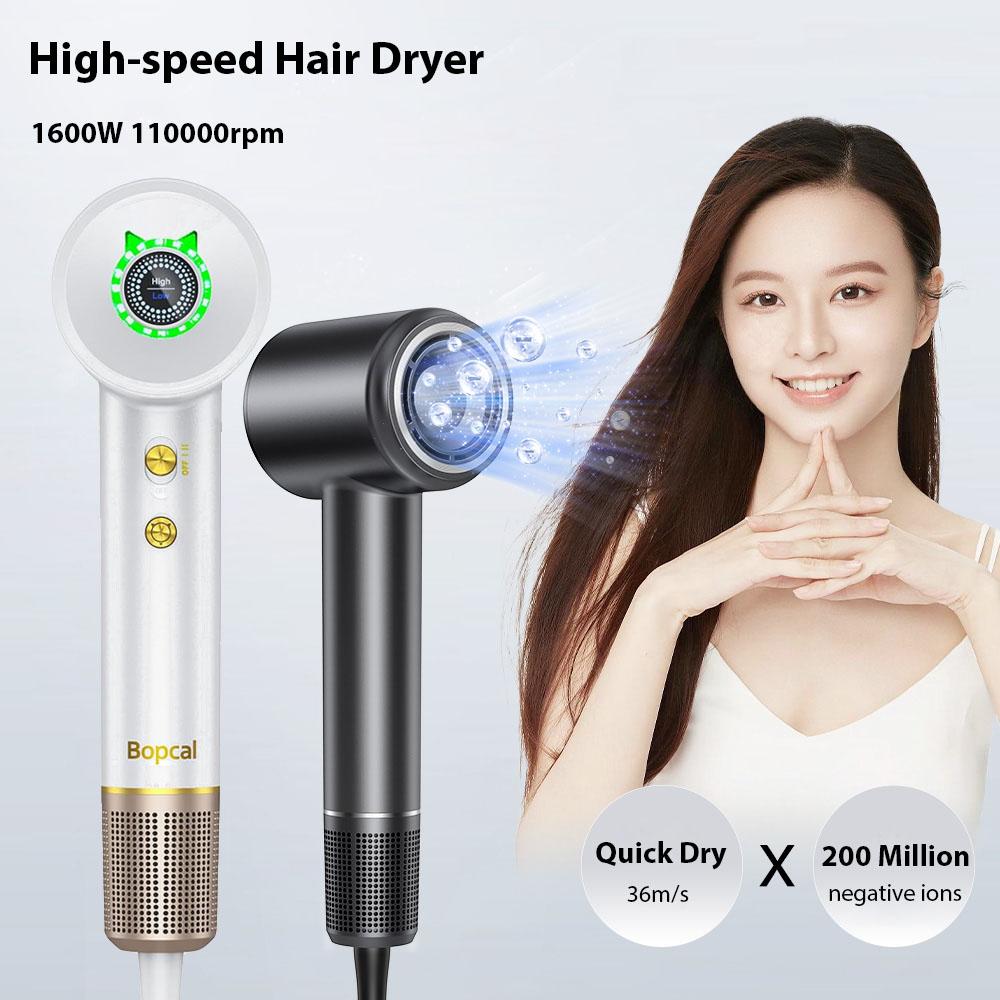 Leafless High Speed Hair Dryer 110000 Rpm Quick Dry Personal Hair Care Styling Negative Ion Constant Anion Electric Hairdryer