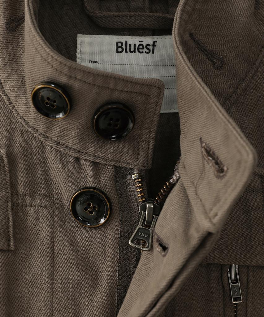 Bluesunflower Vintage Fade High-Neck Jacket