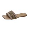 Shoes Low Slippers Soft Slipers Women Slides Fashion Shale Female Beach Comfort Flat 2024 Luxury Rubber Basic