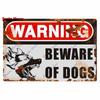 Винтаж Остерегайтесь собаки, металлический знак, предупреждение об опасности, защищенная собака питбуль, без бала, настенный декор, украшение частной территории, WY45
