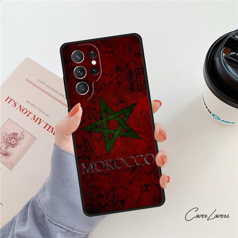 Флаг Марокко Марокканский Уникальный чехол для телефона Для Samsung Galaxy S24 S25 S23 S22 Ultra Note 10 20 Plus S20 S21 FE Чехол