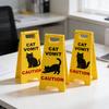 Предупреждающий знак «Осторожно, кошачья рвота» Юмористический знак-предупреждение о рвоте у кошек Новинка, прикольные подарки для любителей домашних животных Декор для дома и рабочего стола
