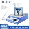 ZONESUN ZS-MSL1 Magnetic Stirrer 3000RPM 3L Laboratory Stirring Plate Liquid Mixer for Chemistry Biology Homebrew Yeast