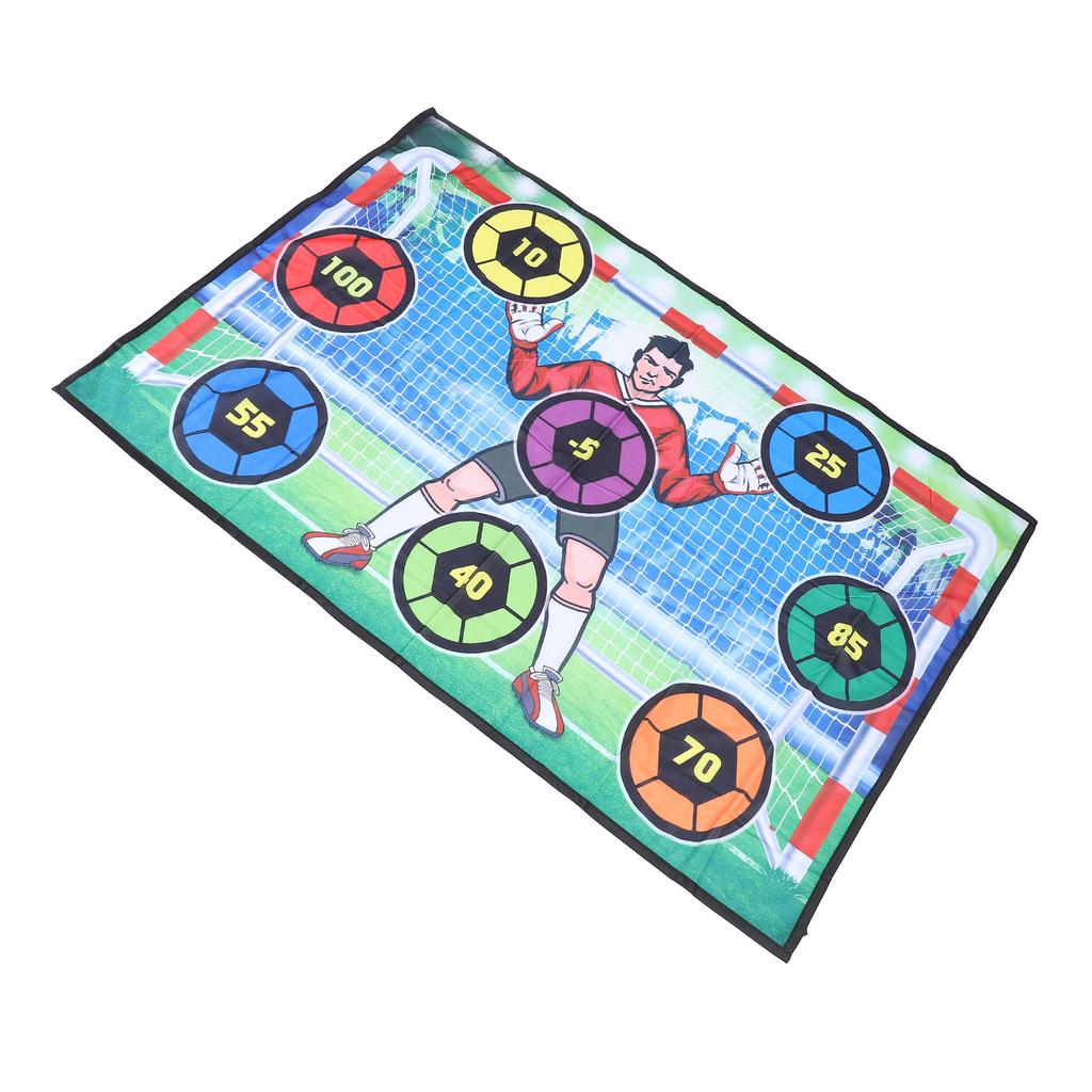 Футбольный мяч игровой набор с 2 мячами воздушный насос развитие навыков коврик метание футбольная цель цель игра для In