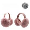 Складные женские зимние наушники с большими плюшевыми наушниками, оправой с эффектом памяти, искусственным мехом кролика и защитой от холода