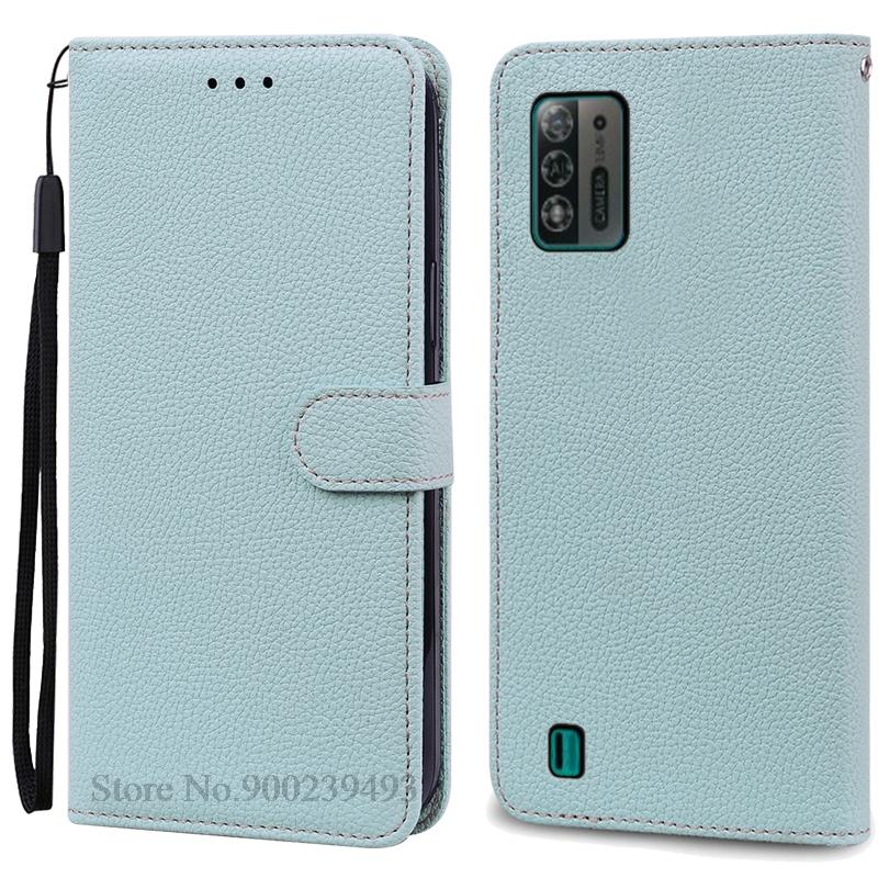 Чехол A52 Lite для ZTE Blade A52 Lite, мягкий силиконовый кожаный чехол-кошелек, чехол для ZTE Blade A52 Lite, чехол из ТПУ, задняя крышка Etui